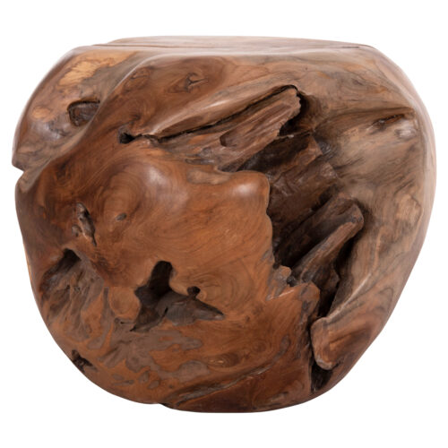 ΒΟΗΘΗΤΙΚΟ ΤΡΑΠΕΖΙ LOGGY HM18295 ΞΥΛΟ TEAK--ΦΥΣΙΚΟ 50x50x50Υεκ. (x1)