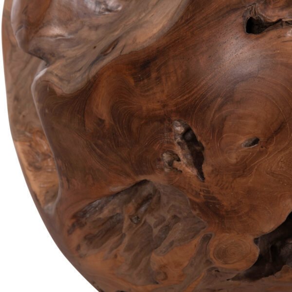 ΒΟΗΘΗΤΙΚΟ ΤΡΑΠΕΖΙ LOGGY HM18295 ΞΥΛΟ TEAK--ΦΥΣΙΚΟ 50x50x50Υεκ. (x1) - Image 7