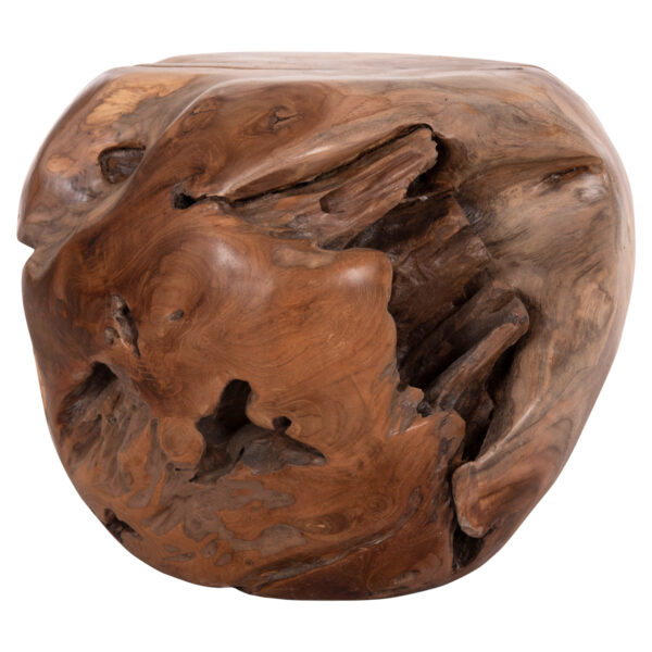 ΒΟΗΘΗΤΙΚΟ ΤΡΑΠΕΖΙ LOGGY HM18295 ΞΥΛΟ TEAK--ΦΥΣΙΚΟ 50x50x50Υεκ. (x1)