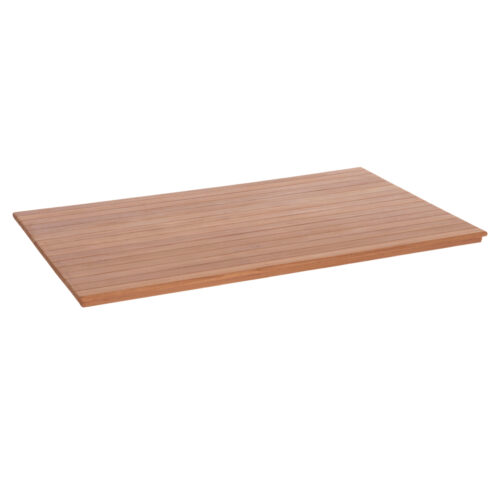 ΕΠΙΦΑΝΕΙΑ ΤΡΑΠΕΖΙΟΥ ΟΡΘΟΓΩΝΙΑ HM18138 ΞΥΛΟ TEAK--ΦΥΣΙΚΟ 120x80x4(πάχος)εκ. (x1)