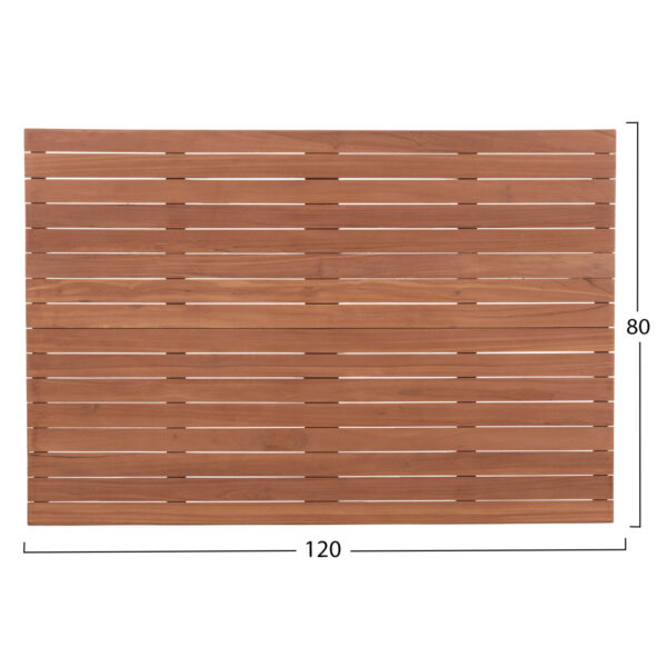 ΕΠΙΦΑΝΕΙΑ ΤΡΑΠΕΖΙΟΥ ΟΡΘΟΓΩΝΙΑ HM18138 ΞΥΛΟ TEAK--ΦΥΣΙΚΟ 120x80x4(πάχος)εκ. (x1) - Image 2
