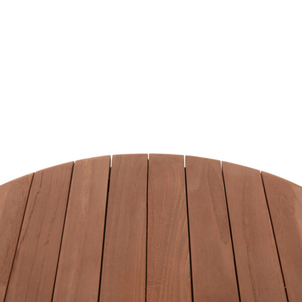 ΕΠΙΦΑΝΕΙΑ ΤΡΑΠΕΖΙΟΥ ΣΤΡΟΓΓΥΛΗ HM18132 ΞΥΛΟ TEAK--ΦΥΣΙΚΟ Φ60x4(πάχος)εκ. (x1) - Image 5