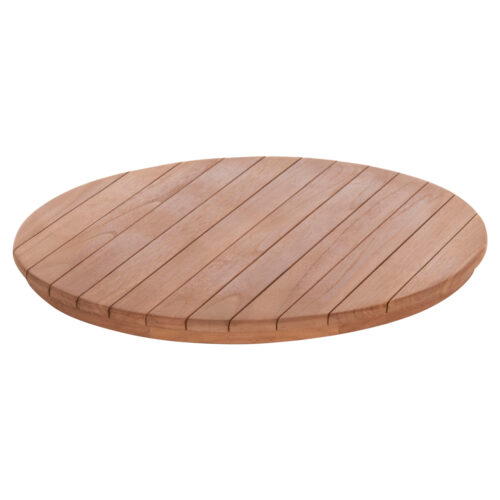 ΕΠΙΦΑΝΕΙΑ ΤΡΑΠΕΖΙΟΥ ΣΤΡΟΓΓΥΛΗ HM18132 ΞΥΛΟ TEAK--ΦΥΣΙΚΟ Φ60x4(πάχος)εκ. (x1)