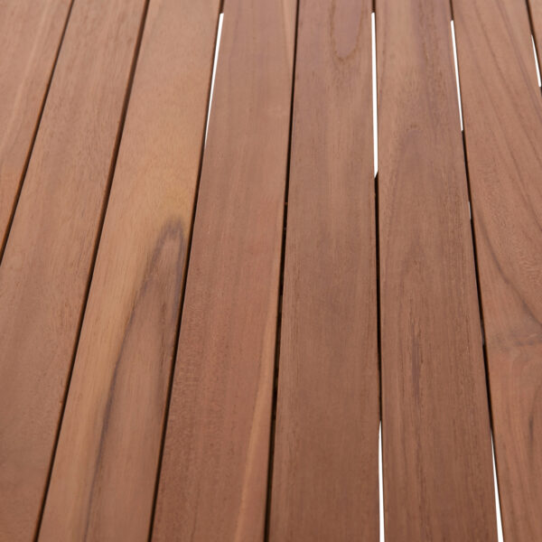 ΕΠΙΦΑΝΕΙΑ ΤΡΑΠΕΖΙΟΥ ΣΤΡΟΓΓΥΛΗ HM18133 ΞΥΛΟ TEAK--ΦΥΣΙΚΟ Φ70x4(πάχος)εκ. (x1) - Image 4