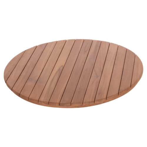 ΕΠΙΦΑΝΕΙΑ ΤΡΑΠΕΖΙΟΥ ΣΤΡΟΓΓΥΛΗ HM18133 ΞΥΛΟ TEAK--ΦΥΣΙΚΟ Φ70x4(πάχος)εκ. (x1)