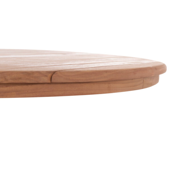 ΕΠΙΦΑΝΕΙΑ ΤΡΑΠΕΖΙΟΥ ΣΤΡΟΓΓΥΛΗ HM18134 ΞΥΛΟ TEAK--ΦΥΣΙΚΟ Φ80x4(πάχος)εκ. (x1) - Image 6