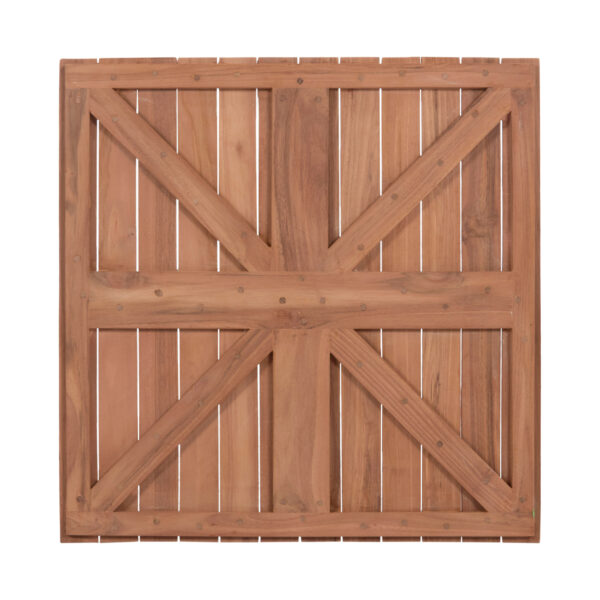 ΕΠΙΦΑΝΕΙΑ ΤΡΑΠΕΖΙΟΥ ΤΕΤΡΑΓΩΝΗ HM18135 ΞΥΛΟ TEAK--ΦΥΣΙΚΟ 60x60x4(πάχος)εκ. (x1) - Image 8