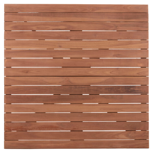 ΕΠΙΦΑΝΕΙΑ ΤΡΑΠΕΖΙΟΥ ΤΕΤΡΑΓΩΝΗ HM18137 ΞΥΛΟ TEAK--ΦΥΣΙΚΟ 80x80x4(πάχος)εκ. (x1) - Image 3