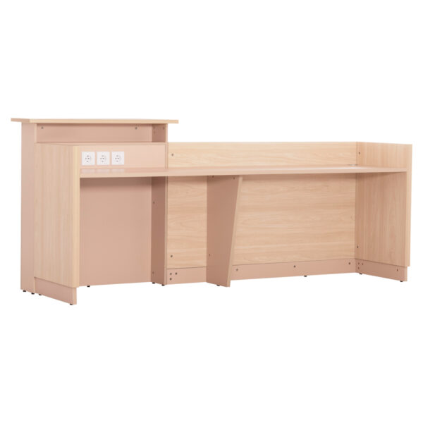 ΓΡΑΦΕΙΟ ΥΠΟΔΟΧΗΣ DALTON HM2068.02 ΜΕΛΑΜΙΝΗ ΣΕ SONAMA-ΜΠΕΖ 240x80x106Υεκ. (x1) - Image 3