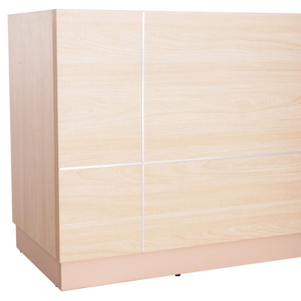 ΓΡΑΦΕΙΟ ΥΠΟΔΟΧΗΣ DALTON HM2068.02 ΜΕΛΑΜΙΝΗ ΣΕ SONAMA-ΜΠΕΖ 240x80x106Υεκ. (x1) - Image 6