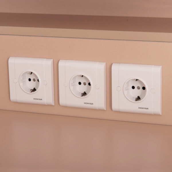 ΓΡΑΦΕΙΟ ΥΠΟΔΟΧΗΣ DALTON HM2068.02 ΜΕΛΑΜΙΝΗ ΣΕ SONAMA-ΜΠΕΖ 240x80x106Υεκ. (x1) - Image 8