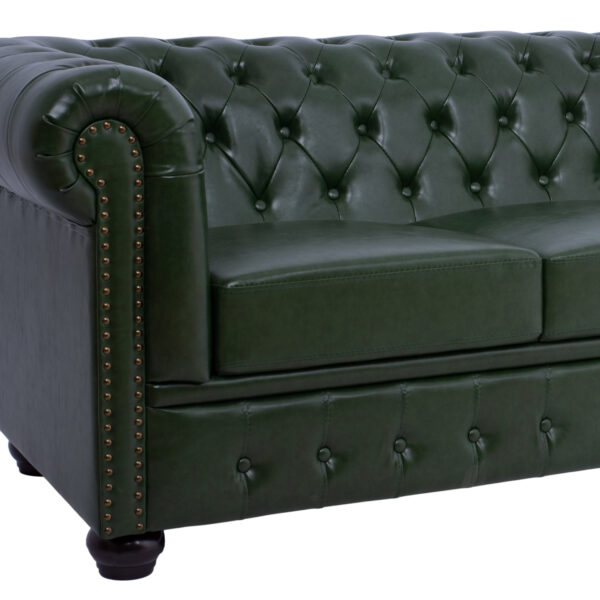 ΚΑΝΑΠΕΣ 3ΘΕΣΙΟΣ T.CHESTERFIELD HM3009.08 ΤΕΧΝΟΔΕΡΜΑ ΚΥΠΑΡΙΣΣΙ 208x90x73 εκ. (x1) - Image 5