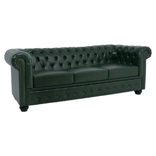 ΚΑΝΑΠΕΣ 3ΘΕΣΙΟΣ T.CHESTERFIELD HM3009.08 ΤΕΧΝΟΔΕΡΜΑ ΚΥΠΑΡΙΣΣΙ 208x90x73 εκ. (x1)