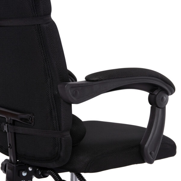 ΚΑΡΕΚΛΑ ΓΡΑΦΕΙΟΥ CRONER HM1196.01 ΜΑΥΡΟ MESH-ΜΕΤΑΛ.ΒΑΣΗ-NYLON ΣΚΕΛΕΤΟΣ 58x99x120Υεκ. (x1) - Image 16