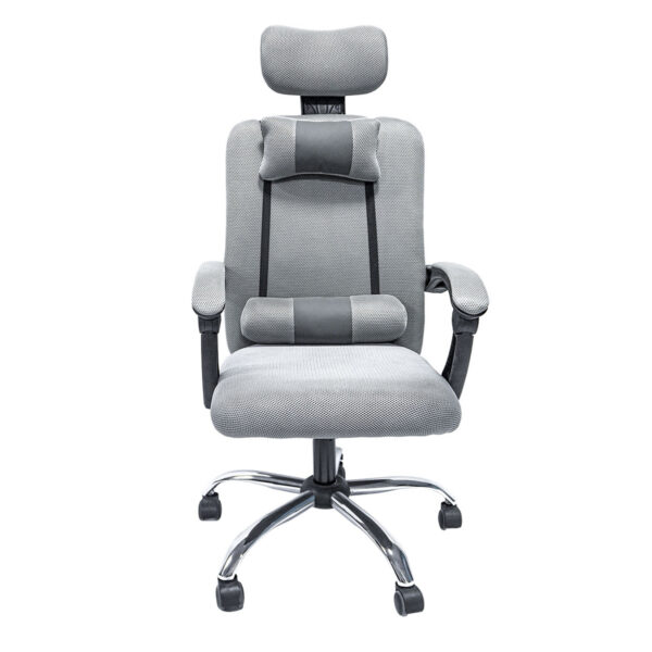 ΚΑΡΕΚΛΑ ΓΡΑΦΕΙΟΥ CRONER HM1196.02 ΓΚΡΙ MESH-ΜΕΤΑΛ.ΒΑΣΗ-NYLON ΣΚΕΛΕΤΟΣ 58x67x124Υεκ. (x1) - Image 9