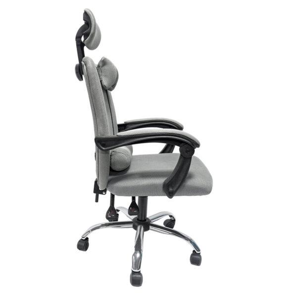 ΚΑΡΕΚΛΑ ΓΡΑΦΕΙΟΥ CRONER HM1196.02 ΓΚΡΙ MESH-ΜΕΤΑΛ.ΒΑΣΗ-NYLON ΣΚΕΛΕΤΟΣ 58x67x124Υεκ. (x1) - Image 10