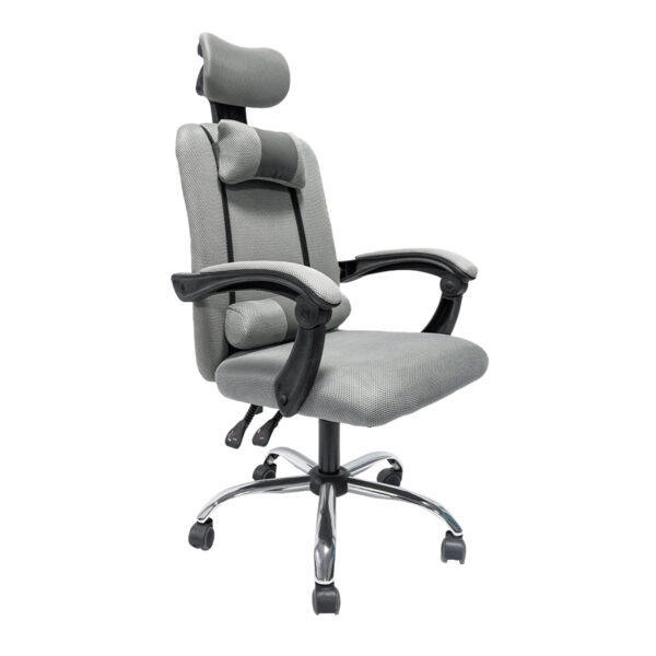 ΚΑΡΕΚΛΑ ΓΡΑΦΕΙΟΥ CRONER HM1196.02 ΓΚΡΙ MESH-ΜΕΤΑΛ.ΒΑΣΗ-NYLON ΣΚΕΛΕΤΟΣ 58x67x124Υεκ. (x1)