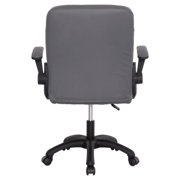 ΚΑΡΕΚΛΑ ΓΡΑΦΕΙΟΥ PORTIMA HM1197.03 ΓΚΡΙ PVC-ΜΑΥΡΟΣ NYLON ΣΚΕΛΕΤΟΣ & ΒΑΣΗ 66.5x60x97Υεκ (x1) - Image 13