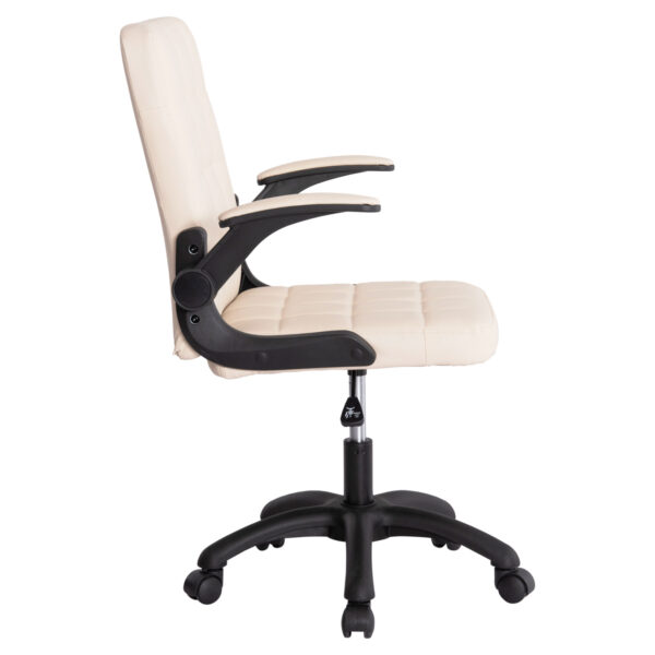 ΚΑΡΕΚΛΑ ΓΡΑΦΕΙΟΥ PORTIMA HM1197.04 ΜΠΕΖ PVC-ΜΑΥΡΟΣ NYLON ΣΚΕΛΕΤΟΣ & ΒΑΣΗ 66.5x57x97Υεκ (x1) - Image 11