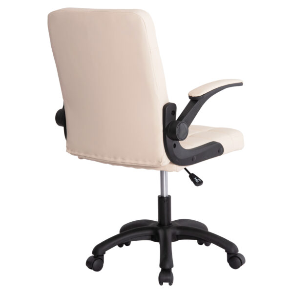 ΚΑΡΕΚΛΑ ΓΡΑΦΕΙΟΥ PORTIMA HM1197.04 ΜΠΕΖ PVC-ΜΑΥΡΟΣ NYLON ΣΚΕΛΕΤΟΣ & ΒΑΣΗ 66.5x57x97Υεκ (x1) - Image 12