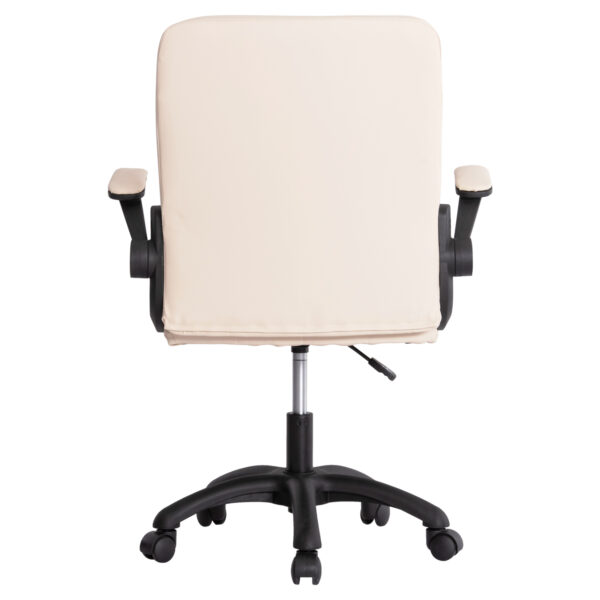ΚΑΡΕΚΛΑ ΓΡΑΦΕΙΟΥ PORTIMA HM1197.04 ΜΠΕΖ PVC-ΜΑΥΡΟΣ NYLON ΣΚΕΛΕΤΟΣ & ΒΑΣΗ 66.5x57x97Υεκ (x1) - Image 13