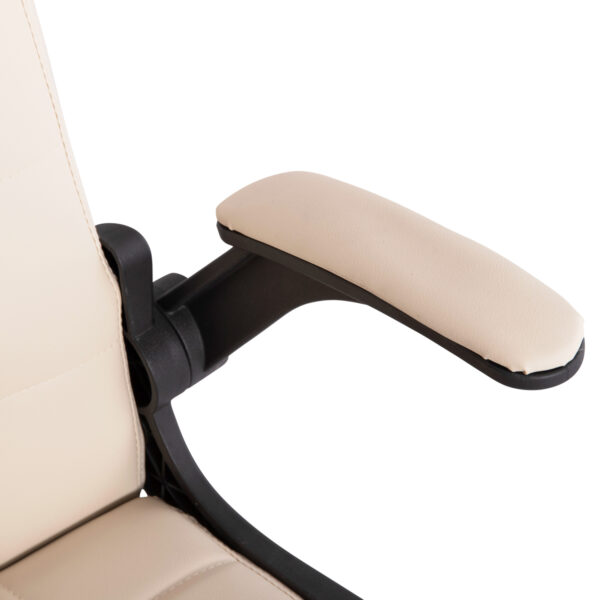 ΚΑΡΕΚΛΑ ΓΡΑΦΕΙΟΥ PORTIMA HM1197.04 ΜΠΕΖ PVC-ΜΑΥΡΟΣ NYLON ΣΚΕΛΕΤΟΣ & ΒΑΣΗ 66.5x57x97Υεκ (x1) - Image 15