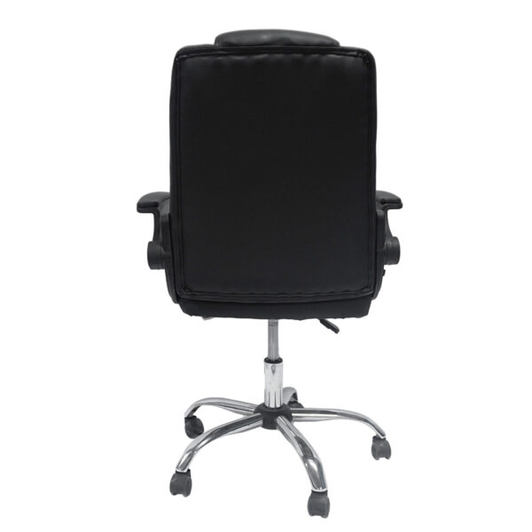 ΚΑΡΕΚΛΑ ΓΡΑΦΕΙΟΥ CANAN HM1201 ΜΑΥΡO PVC-ΜΑΥΡΟ NYLON-ΒΑΣΗ ΧΡΩΜΙΟΥ 66x61x105Υεκ. (x1) - Image 12