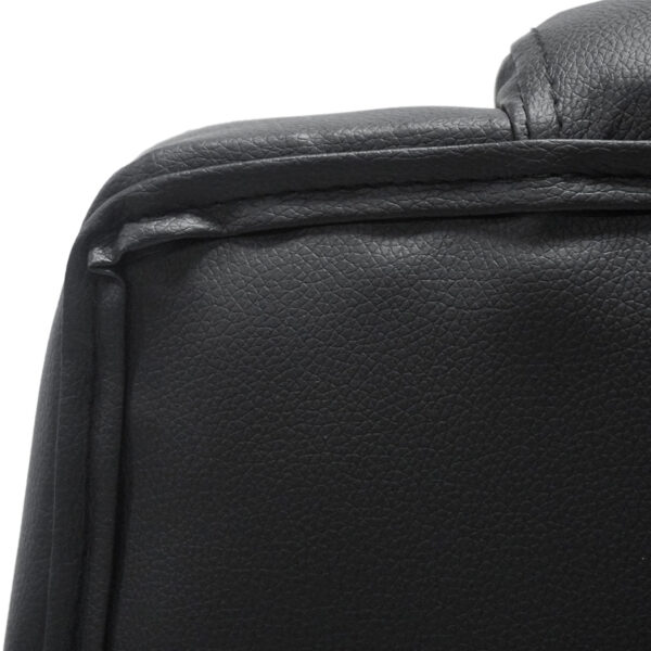 ΚΑΡΕΚΛΑ ΓΡΑΦΕΙΟΥ CANAN HM1201 ΜΑΥΡO PVC-ΜΑΥΡΟ NYLON-ΒΑΣΗ ΧΡΩΜΙΟΥ 66x61x105Υεκ. (x1) - Image 14