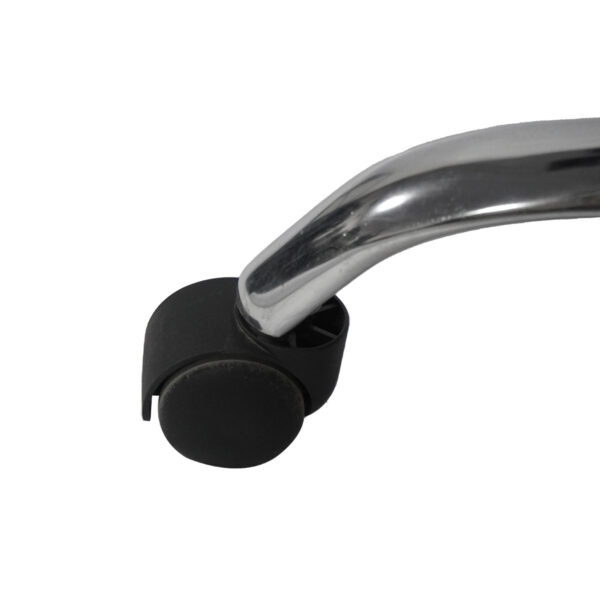 ΚΑΡΕΚΛΑ ΓΡΑΦΕΙΟΥ CANAN HM1201 ΜΑΥΡO PVC-ΜΑΥΡΟ NYLON-ΒΑΣΗ ΧΡΩΜΙΟΥ 66x61x105Υεκ. (x1) - Image 15