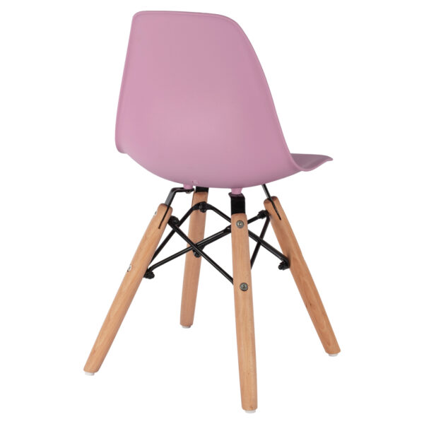 ΚΑΡΕΚΛΑ TWIST KID ΤΜΧ.HM8453.05 ΞΥΛΙΝΑ ΠΟΔΙΑ & ΚΑΘΙΣΜΑ ΡΟΖ PP 30,5Χ33Χ59 ΕΚ (x4) - Image 7