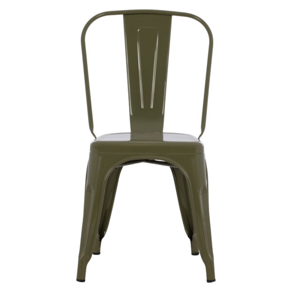 ΚΑΡΕΚΛΑ ΜΕΤΑΛΛΙΚΗ MELITA ΣΕ DARK OLIVE GREEN 43x50x82Y εκ. HM8641.03 (x1) - Image 3