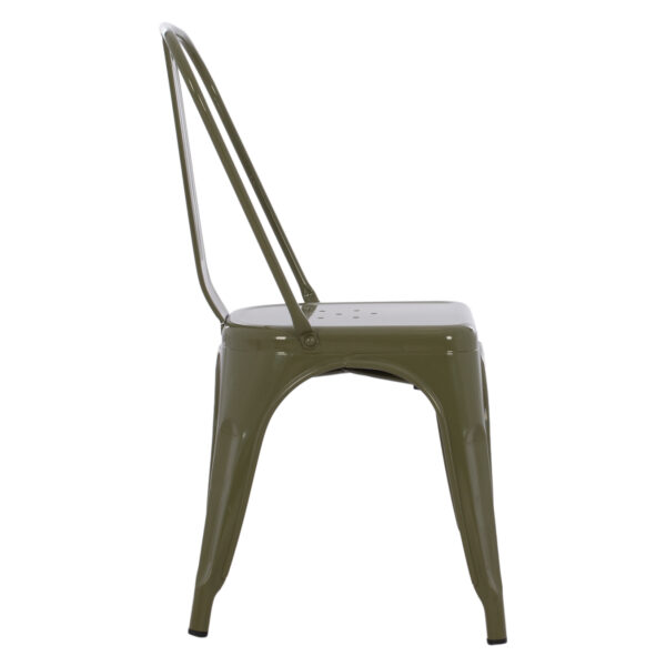 ΚΑΡΕΚΛΑ ΜΕΤΑΛΛΙΚΗ MELITA ΣΕ DARK OLIVE GREEN 43x50x82Y εκ. HM8641.03 (x1) - Image 4