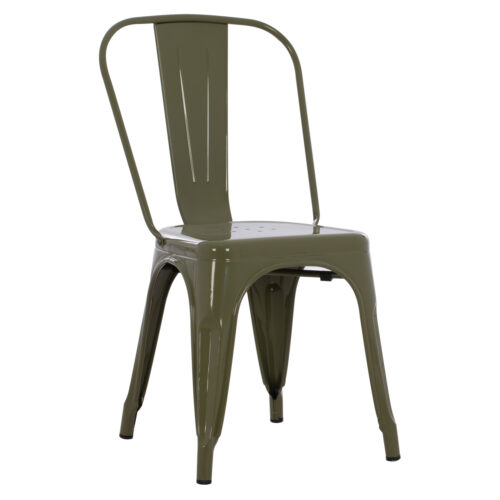 ΚΑΡΕΚΛΑ ΜΕΤΑΛΛΙΚΗ MELITA ΣΕ DARK OLIVE GREEN 43x50x82Y εκ. HM8641.03 (x1)