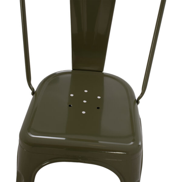 ΚΑΡΕΚΛΑ ΜΕΤΑΛΛΙΚΗ MELITA ΣΕ DARK OLIVE GREEN 43x50x82Y εκ. HM8641.03 (x1) - Image 8