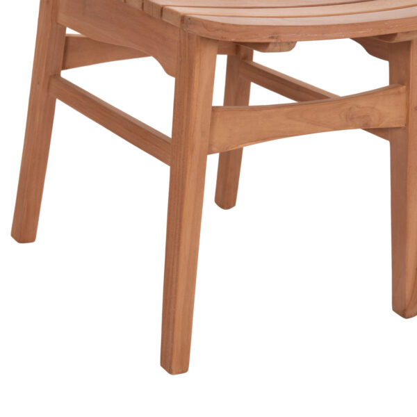 ΚΑΡΕΚΛΑ ΤΡΑΠΕΖΑΡΙΑΣ ΕΞ.ΧΩΡΟΥ ROBBIE HM18115 ΞΥΛΟ TEAK--ΦΥΣΙΚΟ 48x51x82Υεκ. (x1) - Image 9
