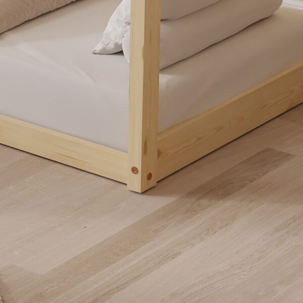 ΚΡΕΒΑΤΙ ΠΑΙΔΙΚΟ PEPE HM678.01 τ.MONTESSORI ΞΥΛΟ ΠΕΥΚΟ ΦΥΣΙΚΟ- 140x70εκ (x1) - Image 7