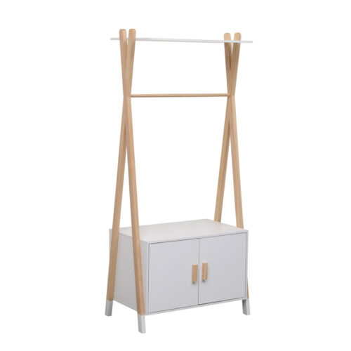 ΚΡΕΜΑΣΤΡΑ ΠΑΙΔΙΚH ΜΕ ΝΤΟΥΛΑΠΙ PASCHAL HM2495.03 ΜΕΛΑΜΙΝΗ-ΞΥΛΟ ΠΕΥΚΟΥ 76x44x170Υεκ (x1)