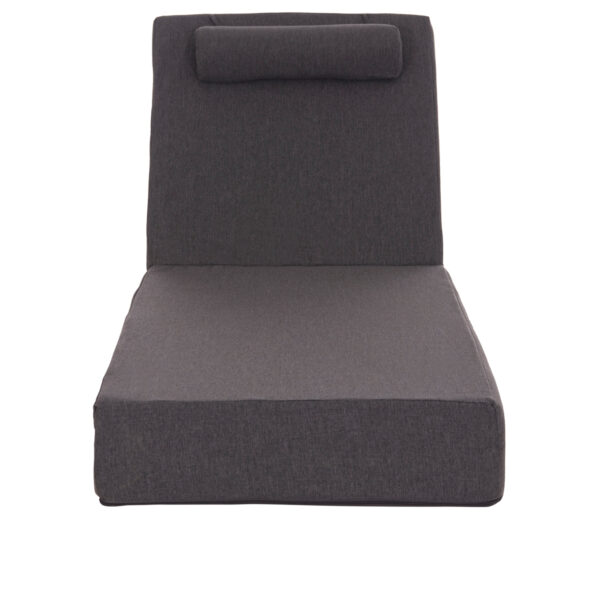 ΜΑΞΙΛΑΡΙ ΞΑΠΛΩΣΤΡΑΣ KIHEI HM21094.03 OLEFIN ΣΚΟΥΡΟ ΓΚΡΙ ΜΕ FOAM 198x70x20Υεκ (x1) - Image 5