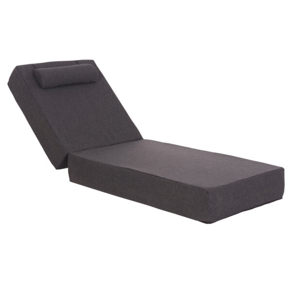 ΜΑΞΙΛΑΡΙ ΞΑΠΛΩΣΤΡΑΣ KIHEI HM21094.03 OLEFIN ΣΚΟΥΡΟ ΓΚΡΙ ΜΕ FOAM 198x70x20Υεκ (x1)