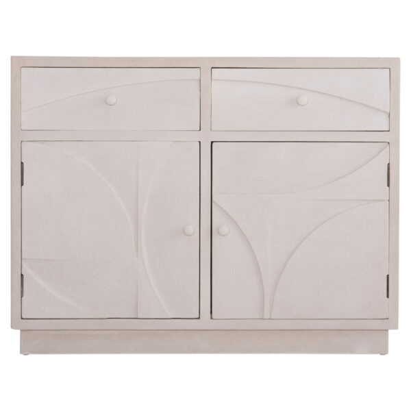 ΜΠΟΥΦΕΣ ΣΕΙΡΑ SANTORINI HM18046 MDF ΣΕ ΥΠΟΛΕΥΚΟ ΧΡΩΜΑ-2 ΣΥΡΤΑΡΙΑ & 2 ΠΟΡΤΕΣ 107x38x82,5Υεκ. (x1) - Image 3