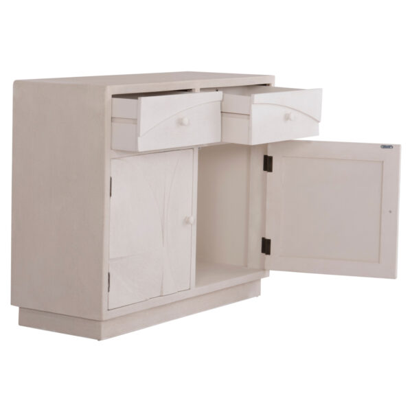 ΜΠΟΥΦΕΣ ΣΕΙΡΑ SANTORINI HM18046 MDF ΣΕ ΥΠΟΛΕΥΚΟ ΧΡΩΜΑ-2 ΣΥΡΤΑΡΙΑ & 2 ΠΟΡΤΕΣ 107x38x82,5Υεκ. (x1) - Image 9