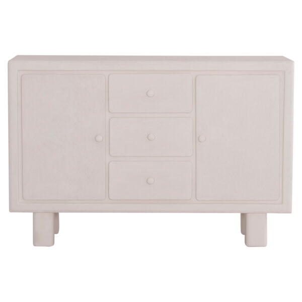 ΜΠΟΥΦΕΣ ΣΕΙΡΑ SANTORINI HM18048 MDF ΣΕ ΥΠΟΛΕΥΚΟ ΧΡΩΜΑ-3 ΣΥΡΤΑΡΙΑ & 2 ΠΟΡΤΕΣ 120x38x80Υεκ. (x1) - Image 3