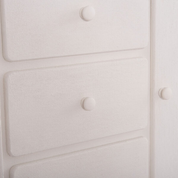 ΜΠΟΥΦΕΣ ΣΕΙΡΑ SANTORINI HM18048 MDF ΣΕ ΥΠΟΛΕΥΚΟ ΧΡΩΜΑ-3 ΣΥΡΤΑΡΙΑ & 2 ΠΟΡΤΕΣ 120x38x80Υεκ. (x1) - Image 9