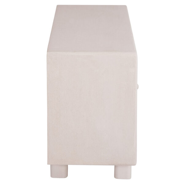 ΜΠΟΥΦΕΣ ΣΕΙΡΑ SANTORINI HM18068 MDF ΣΕ ΥΠΟΛΕΥΚΟ ΧΡΩΜΑ-3 ΠΟΡΤΕΣ 140x38x64Υεκ. (x1) - Image 4