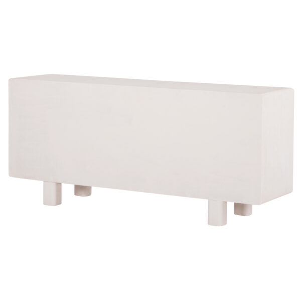 ΜΠΟΥΦΕΣ ΣΕΙΡΑ SANTORINI HM18068 MDF ΣΕ ΥΠΟΛΕΥΚΟ ΧΡΩΜΑ-3 ΠΟΡΤΕΣ 140x38x64Υεκ. (x1) - Image 5