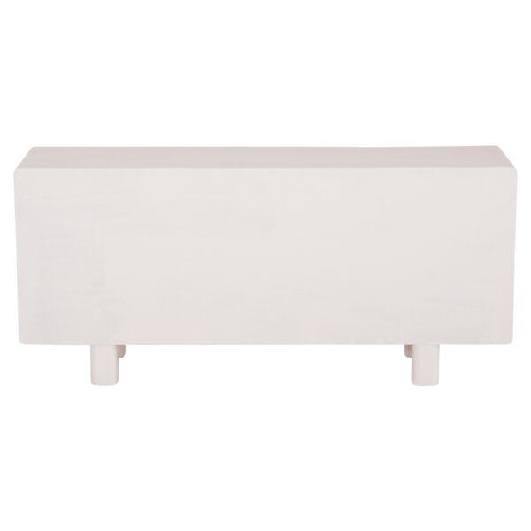 ΜΠΟΥΦΕΣ ΣΕΙΡΑ SANTORINI HM18068 MDF ΣΕ ΥΠΟΛΕΥΚΟ ΧΡΩΜΑ-3 ΠΟΡΤΕΣ 140x38x64Υεκ. (x1) - Image 6
