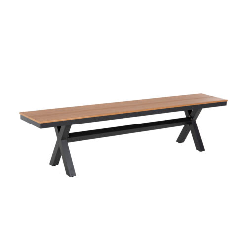 ΠΑΓΚΑΚΙ ΑΛΟΥΜΙΝΙΟΥ TAWNEE HM6040.01 ΑΝΘΡΑΚΙ-POLYWOOD ΚΑΘΙΣΜΑ ΦΥΣΙΚΟ 220x36x44,5Υεκ. (x1)