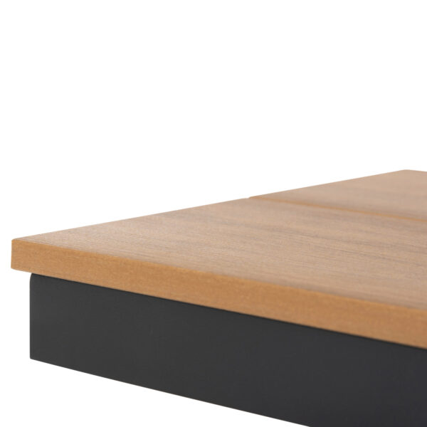 ΠΑΓΚΑΚΙ ΑΛΟΥΜΙΝΙΟΥ TAWNEE HM6040.01 ΑΝΘΡΑΚΙ-POLYWOOD ΚΑΘΙΣΜΑ ΦΥΣΙΚΟ 220x36x44,5Υεκ. (x1) - Image 8
