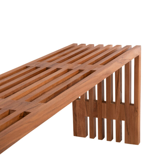 ΠΑΓΚΑΚΙ NYA HM9829 ΜΑΣΙΦ ΞΥΛΟ TEAK ΣΕ ΦΥΣΙΚΟ 139,5x34,5x48,5Υεκ. (x1) - Image 4