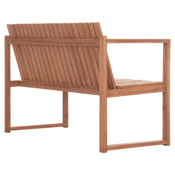 ΠΑΓΚΑΚΙ ΚΗΠΟΥ 2ΘΕΣΙΟ VED HM18124 ΞΥΛΟ TEAK--ΦΥΣΙΚΟ ΧΡΩΜΑ 130x60x86Υεκ. (x1) - Image 5